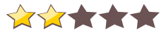 2 stars rating android mobile game